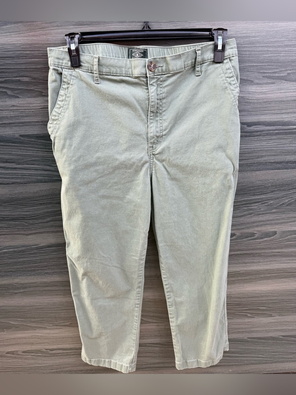 G.H. Bass & Co. Olive Green Stretch Chino Pants Size 12